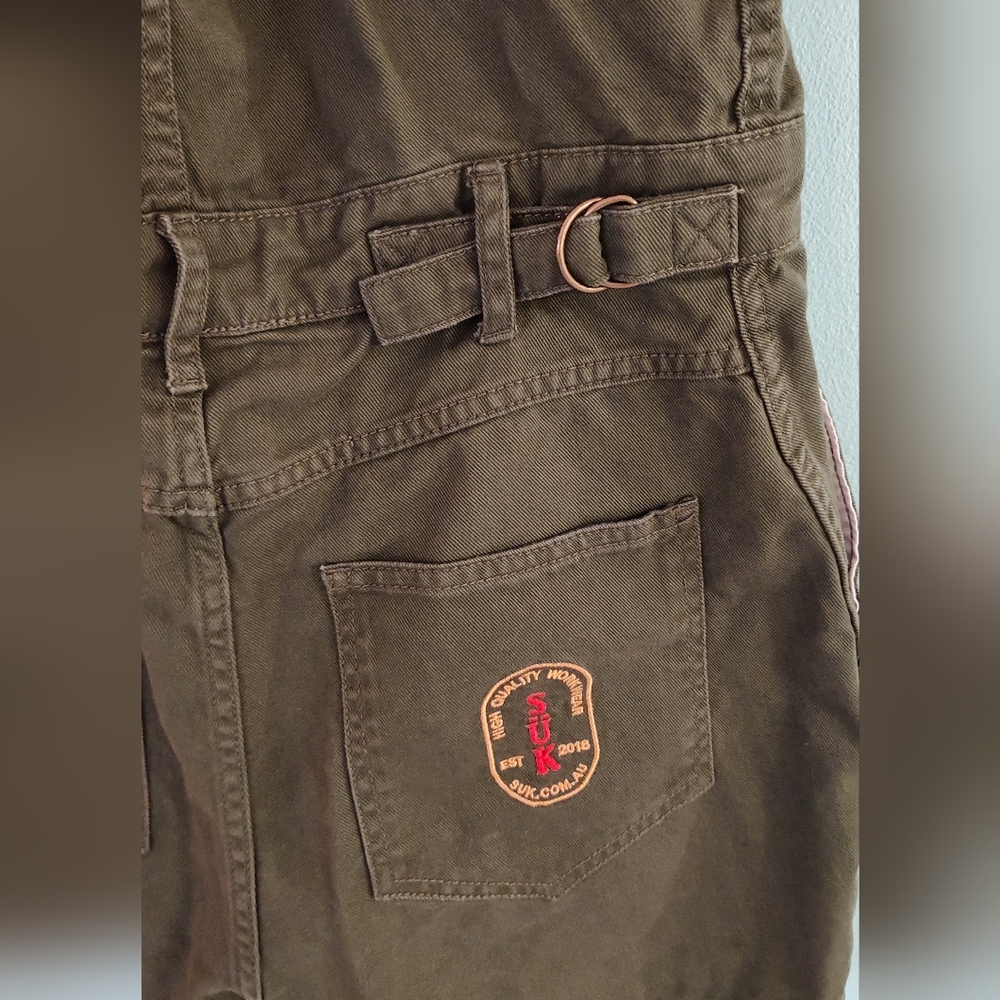 Hunter Green Cropper Roper Suit Romper SÜK Workwear Snap Zip Suk - Picture 5 of 8